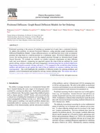 Positional diffusion: Graph-based diffusion models for set ordering