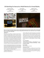 3D Sketching for Interactive Model Retrieval in Virtual Reality