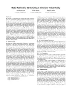 Model Retrieval by 3D Sketching in Immersive Virtual Reality