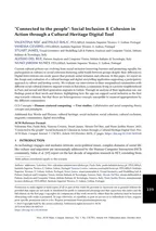 Connected to the people: Social Inclusion & Cohesion in Action through a Cultural Heritage Digital Tool