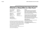 Admixed Portrait: Design Intervention to Prompt Reflection on Being Online as a New Parent